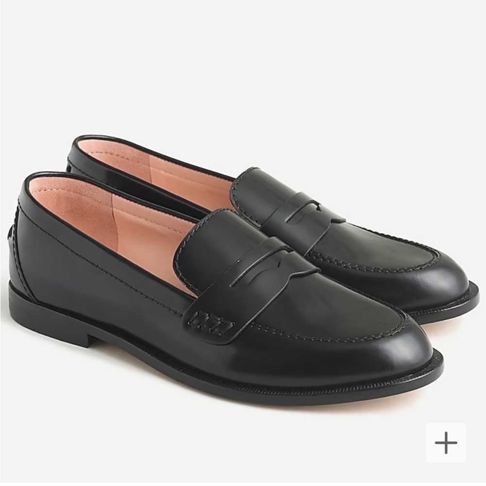 J. CREW Classic tab loafers in spazzolato leather size 7